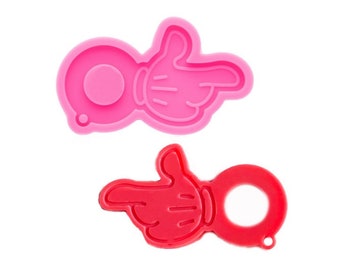 Mickey mouse headband no touch wave door opener silicone mold for Hands free door hook keychain mold