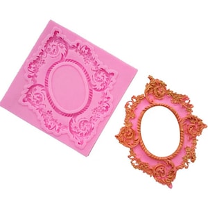 Frame Silicone Mold,Oval Frame Mold,fondant cake silicone mold for polymer clay molds chocolate pastry candy making decoration tools