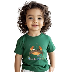 Cute Crab Infant Tee, Baby Summer Shirt, Ocean Theme T-Shirt, Toddler Gift, Beach Wear, Kids&#39; Apparel