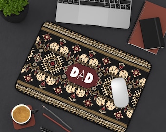 Papa Schreibtischmatte, personalisiertes Geschenk für Papa, Bürodekoration, Vatertagsgeschenk, Arbeitsplatz Accessoire, einzigartige Schreibtischunterlage