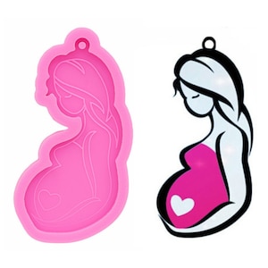 Pregnant women mold , Pregnant Silicone Molds ,Keychain,Epoxy Resin earring,Polymer Clay Mold,Keychain Mold Jewelry Mold Glitter Mold