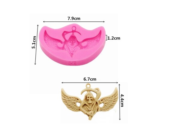 Wings sickle skull mould,sorcerer Sickle mold,Silicone Molds for Epoxy  Crafts,Resin Craft Molds,Keychain mold,Pendant Mold