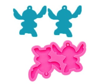 Earrings Mold Silicone,Shiny earring molds,Stitch earrings mold,Silicone Earring, Silicone Mold, Mold Supply, Jewelry Mold, Shiny Mold