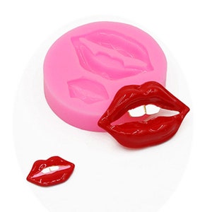 Sexy Bracket Cake Silicone mold, Lips Shape Silicone Mold, Gadgets Handmade Chocolate Mold Cake Dessert Decorative Mold DIY Cake Cookies