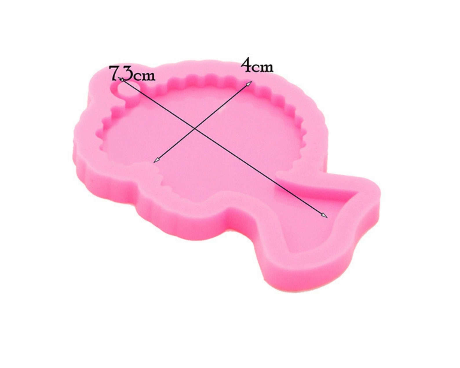 Super Glossy Woman Head Resin Mold - Afro-Female Silicone Mold For DIY Keychains & Jewelry