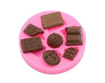 Cartoon ice cream candy candy cakes silicone mold DIY handmade chocolate crafty cakes dessert decoration baking gadgets