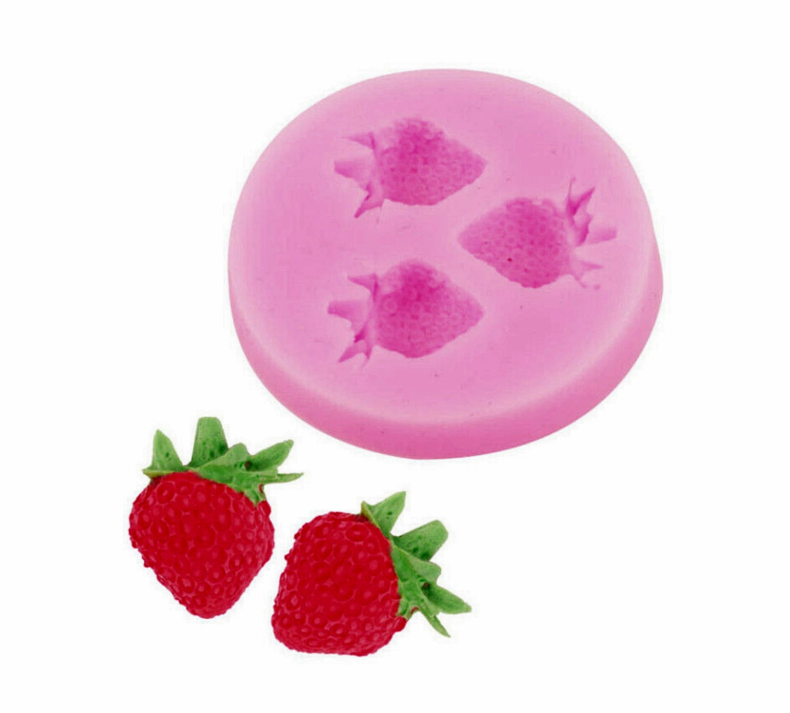 Strawberry Silicone Material Mold-3d Strawberry Aromatherapy Plaster Mould-handmade  Candle Soap Mold 