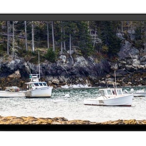 PRINT ONLY Beautiful Lincolnville Beach Maine print by Leonard Weber Free Shipping