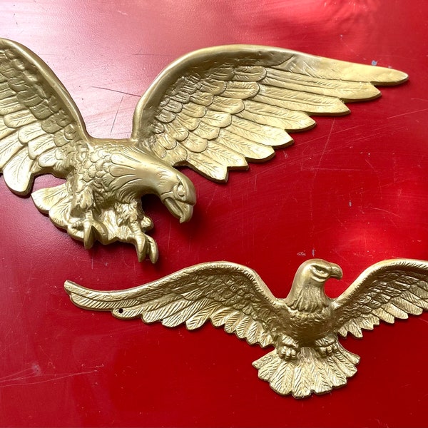 Vintage Brass Eagle - Etsy
