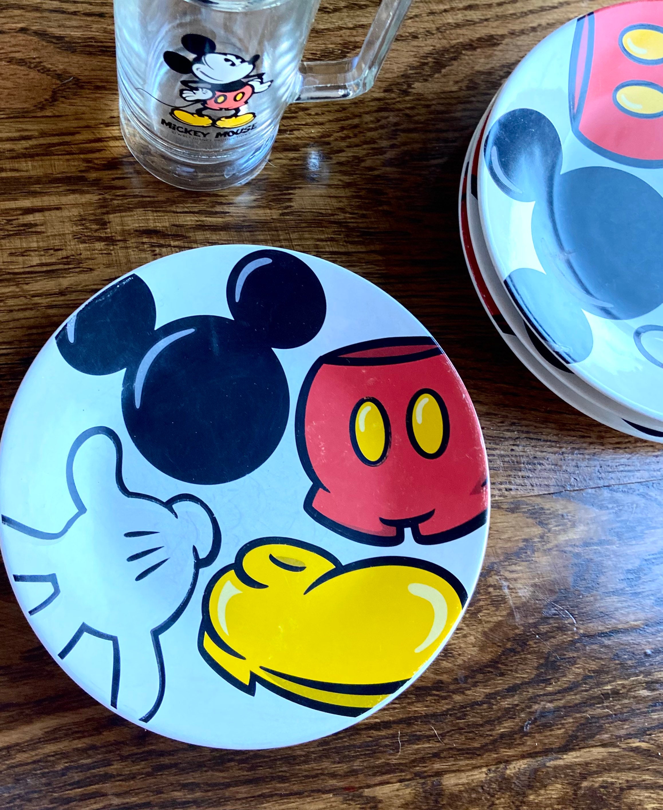 Disney Mickey Mouse Stoneware Salad Plates - Set of 4