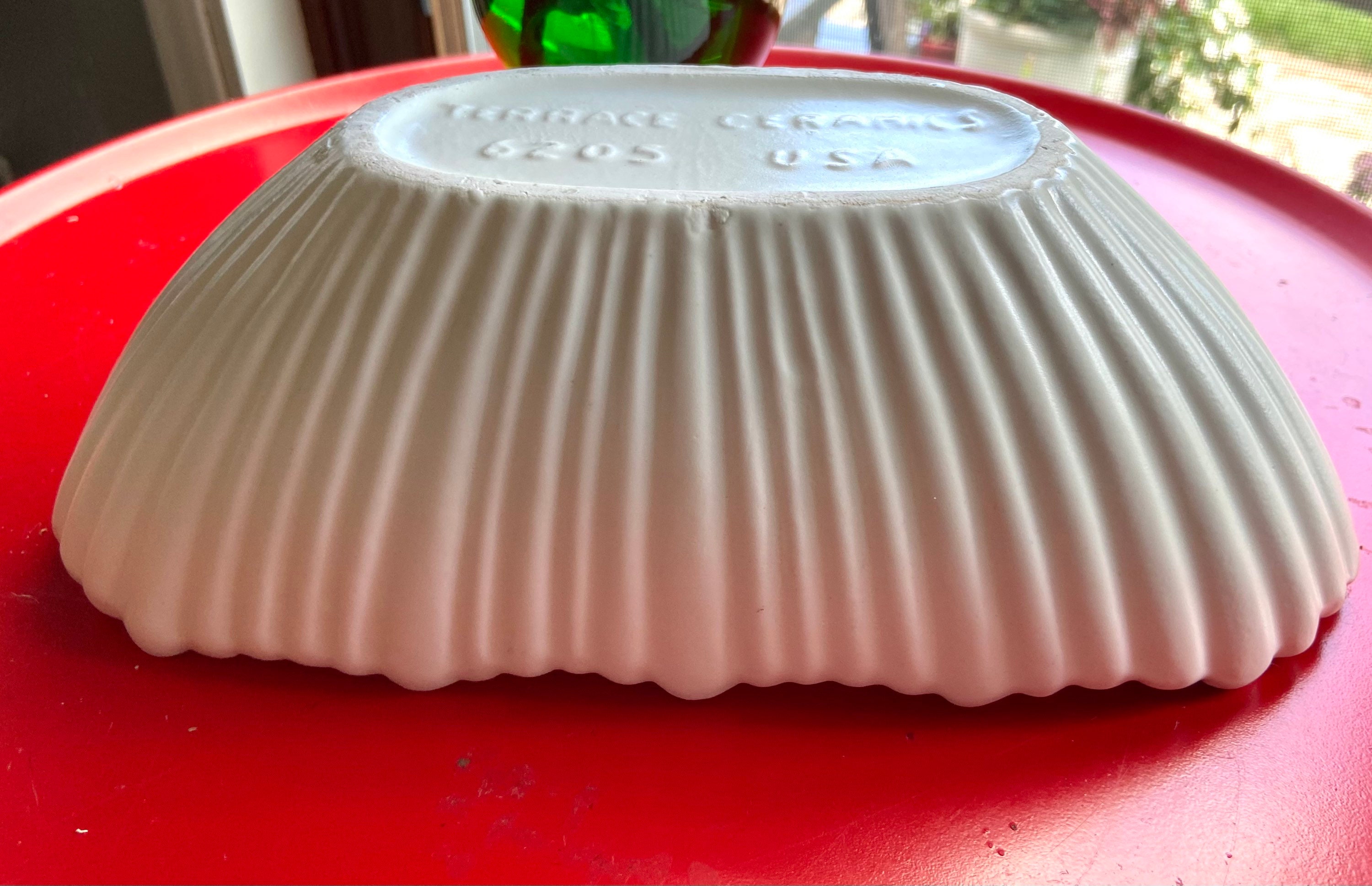 Vintage Terrace Ceramics 6205 USA Glass Dish White Christmas Etsy