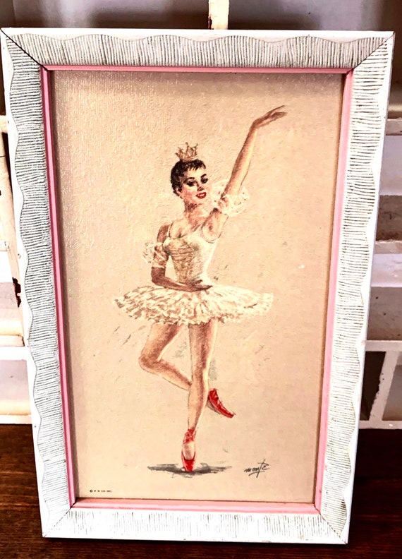 Vintage Ballet Shabby White Frame Ballerina Framed Signed Artist Monte, New  York Ballet, White Shabby Frames, Red Shoe Ballerina, Dancer - Etsy Ireland