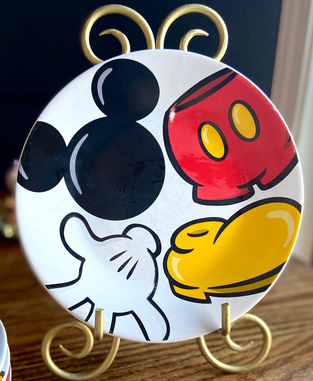 Vintage DISNEY Theme Parks 4 Dessert/salad Plates Mickey Mouse