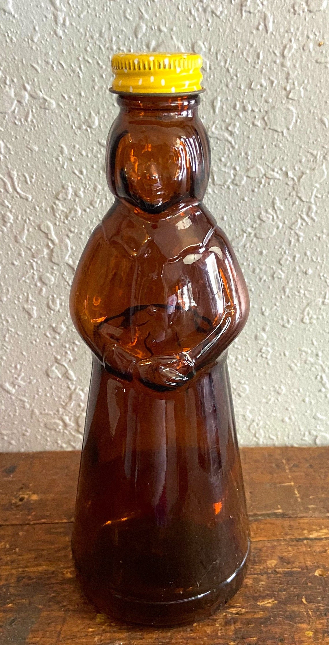 Vintage MRS. BUTTERWORTH Large Brown Glass Syrup Bottle Amber Etsy