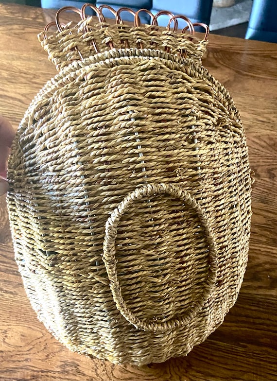 Chicken Egg Basket Small Chicken Egg Collecting Holder Fruit Basket With  Wooden Handle Primitives Vintage Gathering Basket - AliExpress