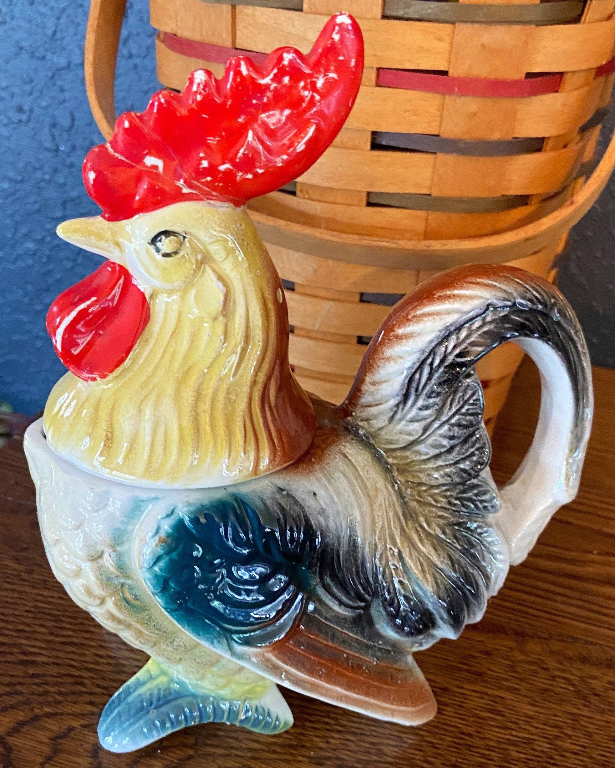 Jarra jarra con pollo gallo para decoración de cocina, decoración rústica y  regalo de inauguración de la casa -  México