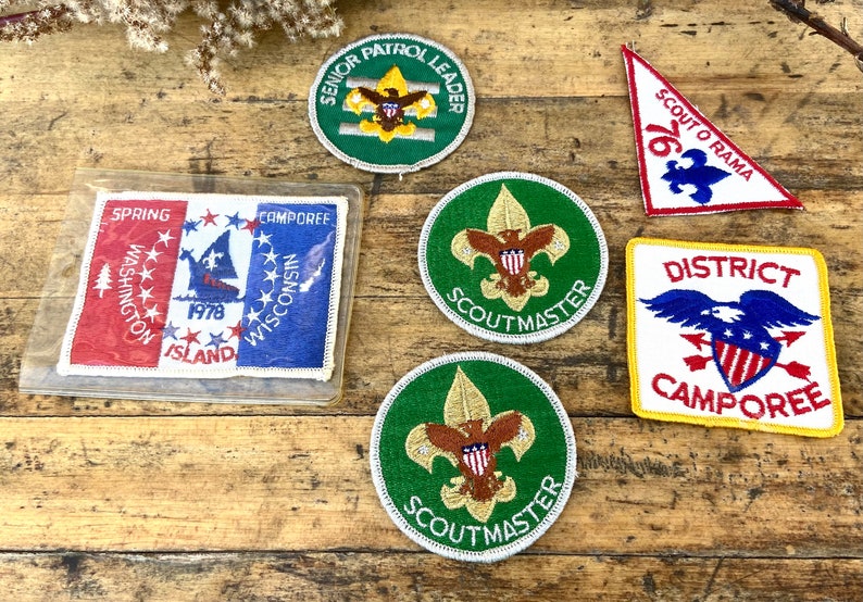 Vintage Boy Scout Patches Ribbons and Scarf Memorabilia Boy Etsy