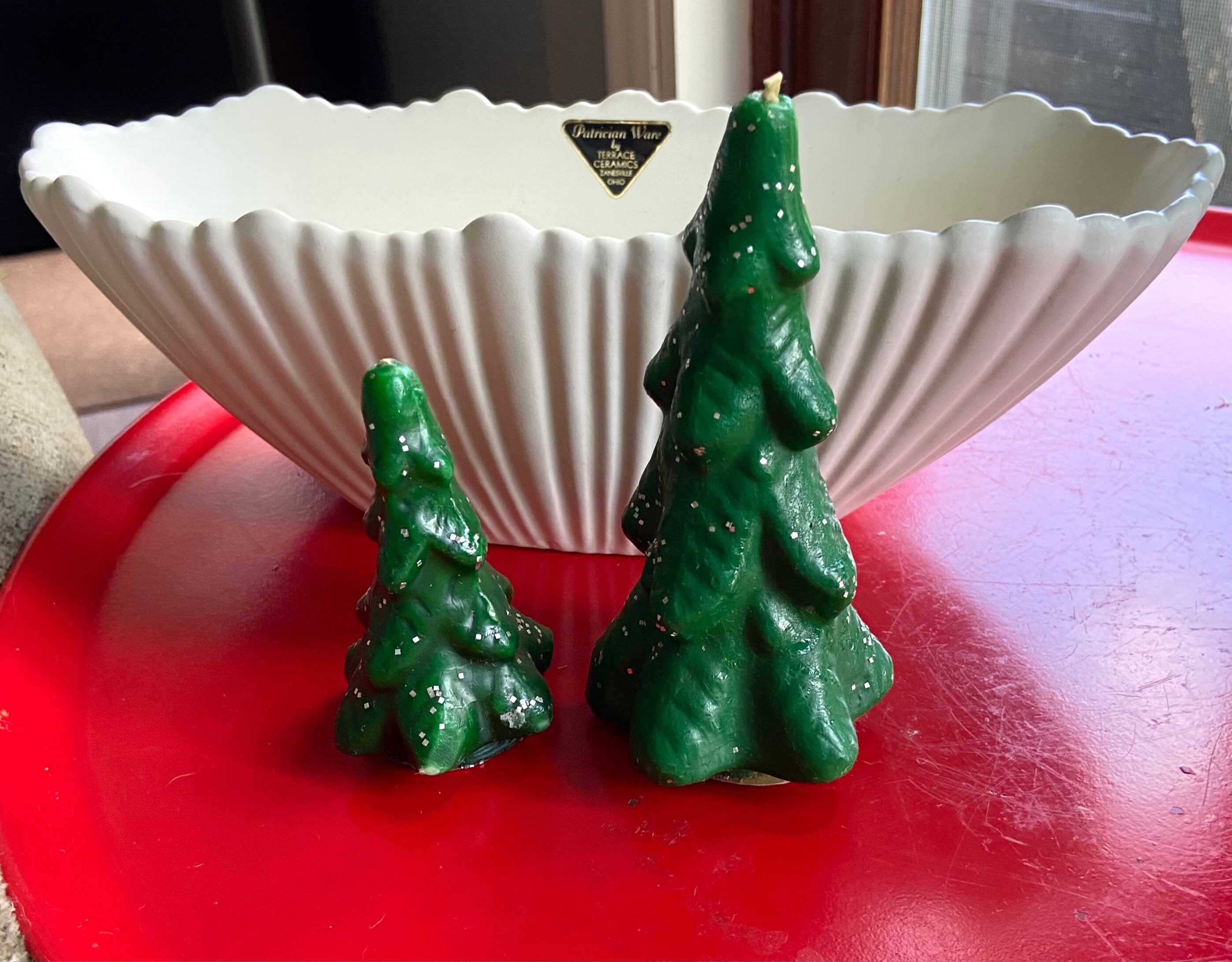 Vintage Terrace Ceramics 6205 USA Glass Dish White Christmas Etsy