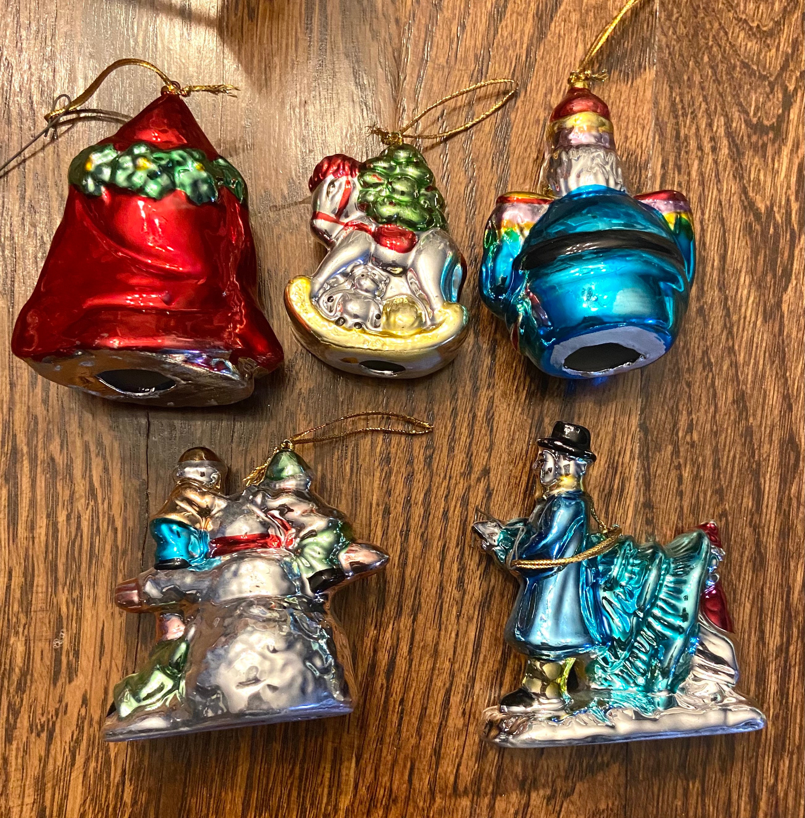 Vintage Christmas Heavy Blown Glass Ornaments Old World Glass - Etsy