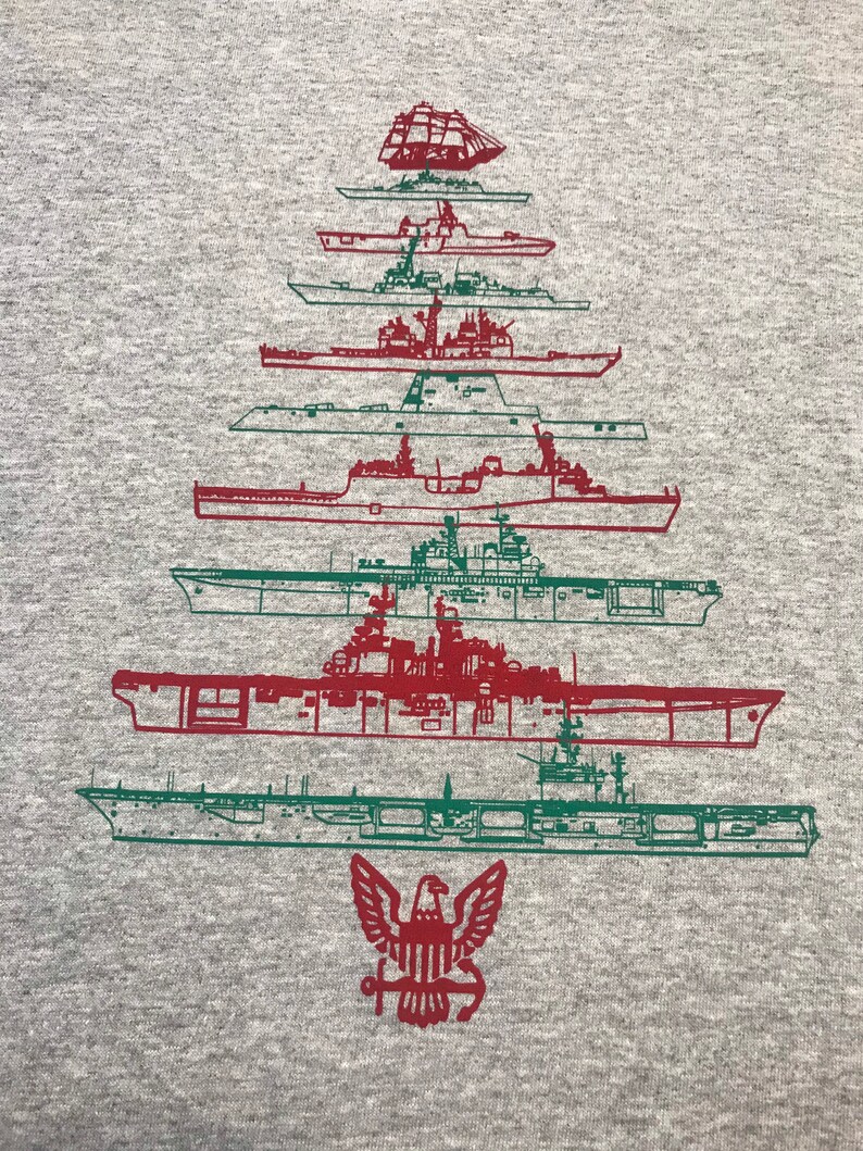 Surface Ship Christmas Tree Notgreatshirts Etsy