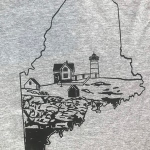 Maine Nubble Lighthouse T-shirt by NotGreatShirts