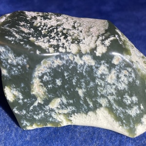 Wyoming Olive Jade With Crystals Polished