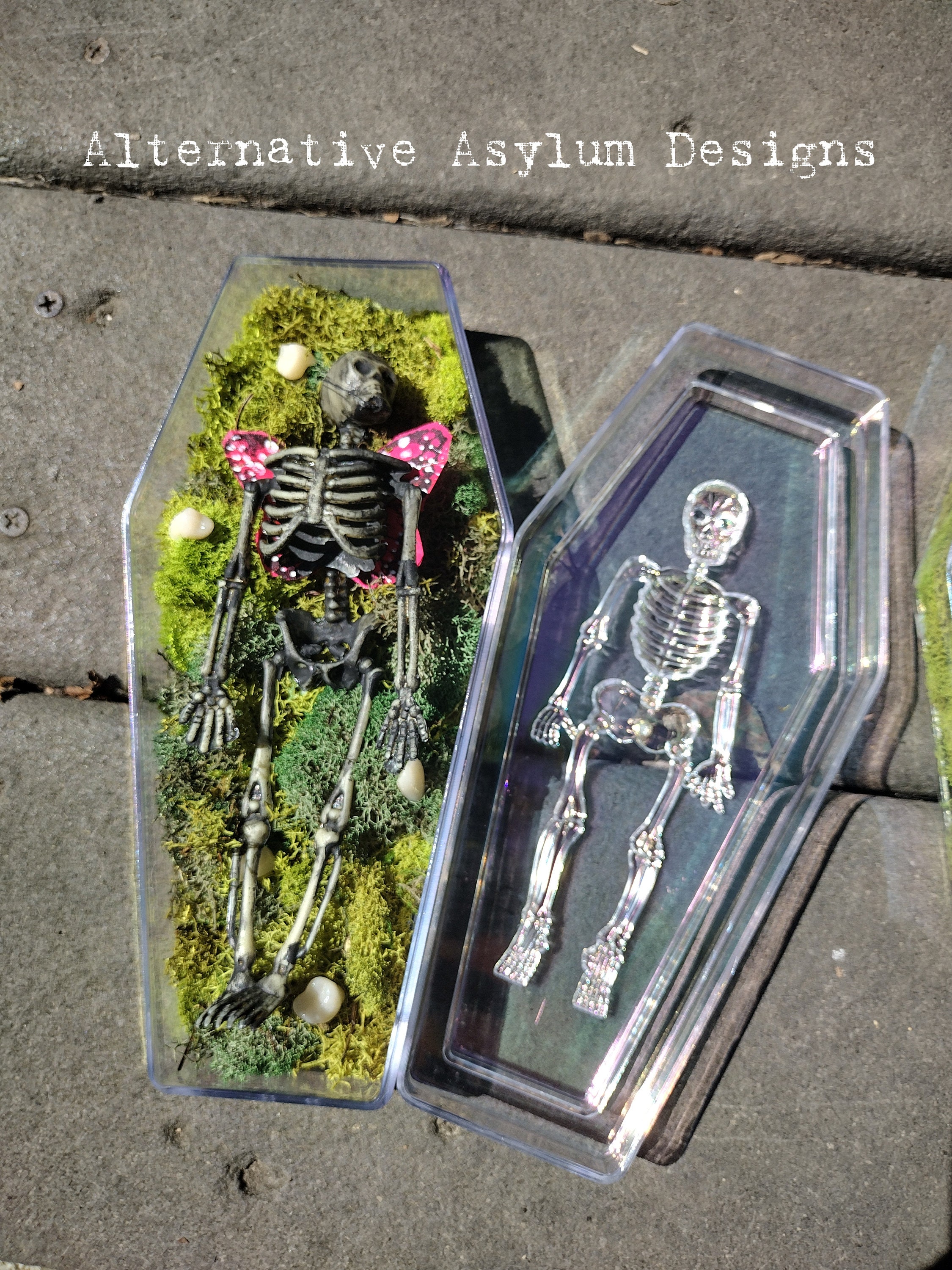 Gothic Fairy Skeleton Framed Decor – Statuery