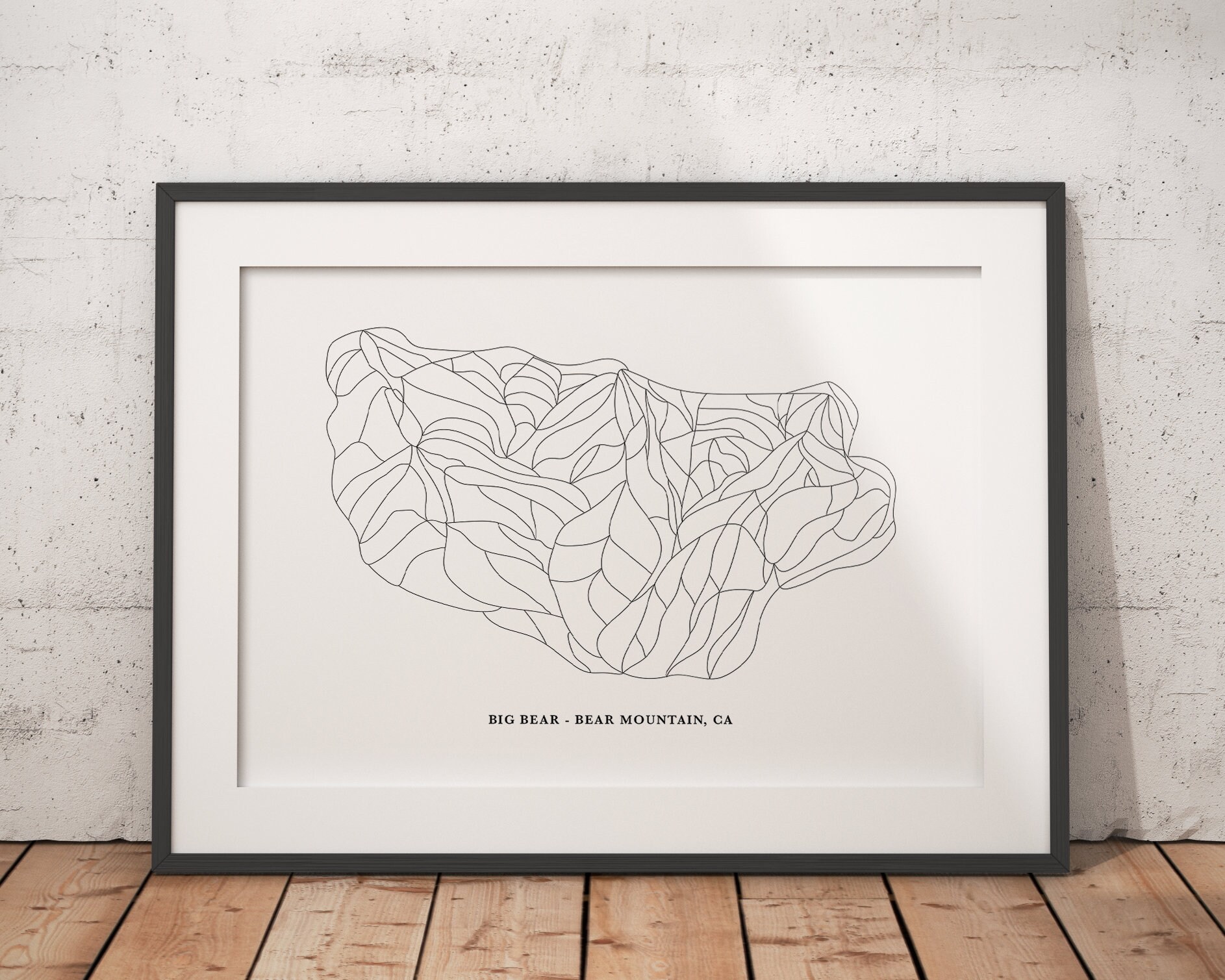 Bear Mountain Ski Map Big Bear Bear Mountain Trail Map Bear Mountain Ski Map Big | Etsy Australia