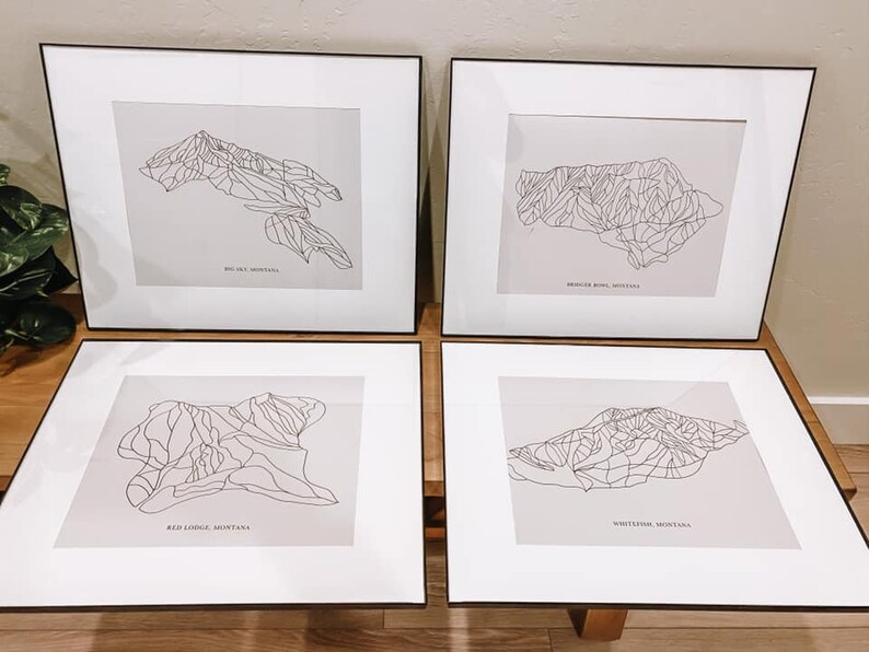 Tamarack Map Tamarack Trail Map Tamarack Idaho Tamarack Ski Etsy