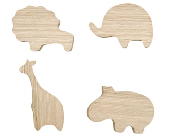 Möbelgriffe Holz Eiche Schrank Hemnes Wickeltisch Tür Kinder Baby Knopf Elefant Löwe Giraffe Kinderzimmer Griffe Kommode Knauf Geschenkidee