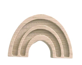 Poignées de meubles en bois de chêne arc-en-ciel, bouton de porte de placard, garde-robe de chambre d'enfant, bouton de commode pour enfants, idée cadeau Hemnes