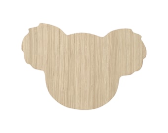 Möbelgriffe Holz Eiche Koala Hemnes Wickeltisch Tierköpfe Waldtiere Schrank Schublade Knopf Kinderzimmer Kommode Knauf Geschenkidee Kinder