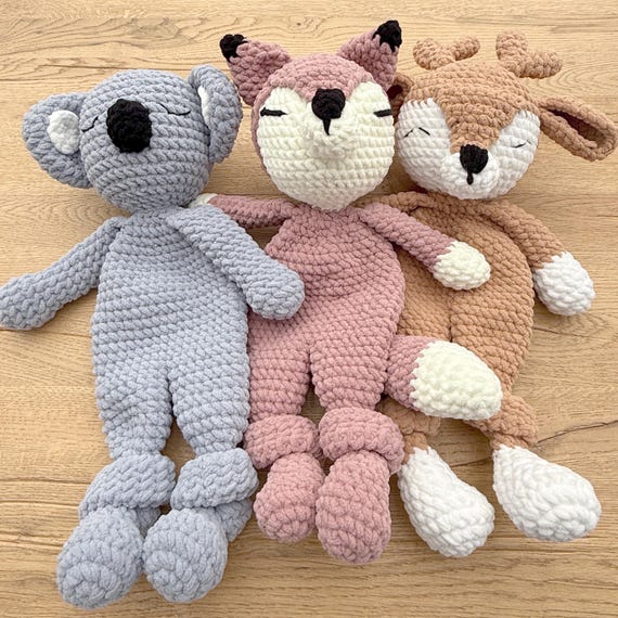 Crocheted Soft Toy Handmade Fox Koala Deer Baby Toy Amigurumi
