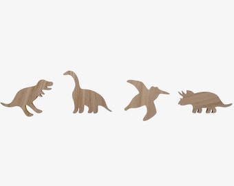 Houten wandhaken voor kinderkamers, dinosaurus T-Rex, dieren, kapstokhaken, kraamcadeau-idee, decoratieve kledingkast, uniek