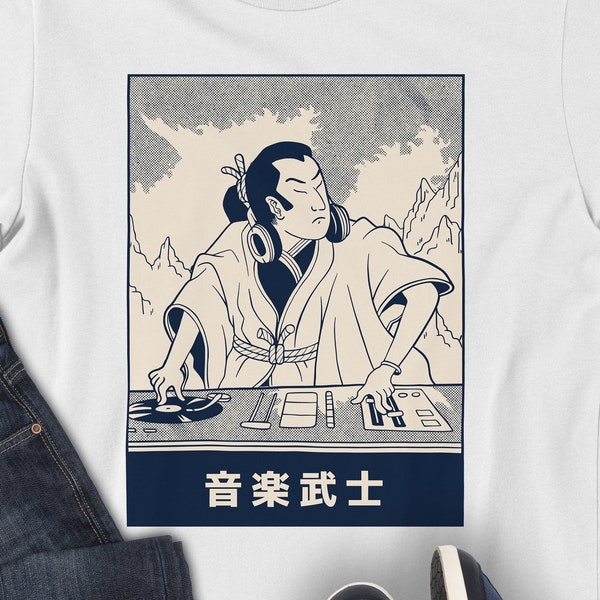 Vintage Shirt - Aesthetic Shirt - Japanese Fashion Inspired Tee - Streetwear Shirt - DJ Samurai T-Shirt