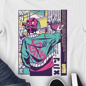 Anime Shirt - Aesthetic Shirt - Japanese Fashion Inspired Tee - Manga - Streetwear Shirt - Street Life