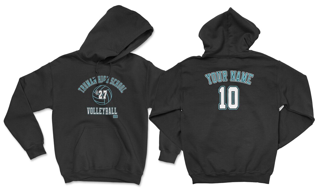 Custom Volleyball Team Hoodie ADULT SIZE UNISEX Choose School