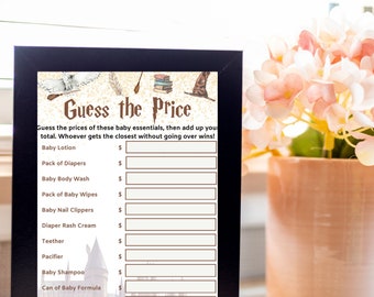 Magical Wizard Guess the Price Baby Shower Game