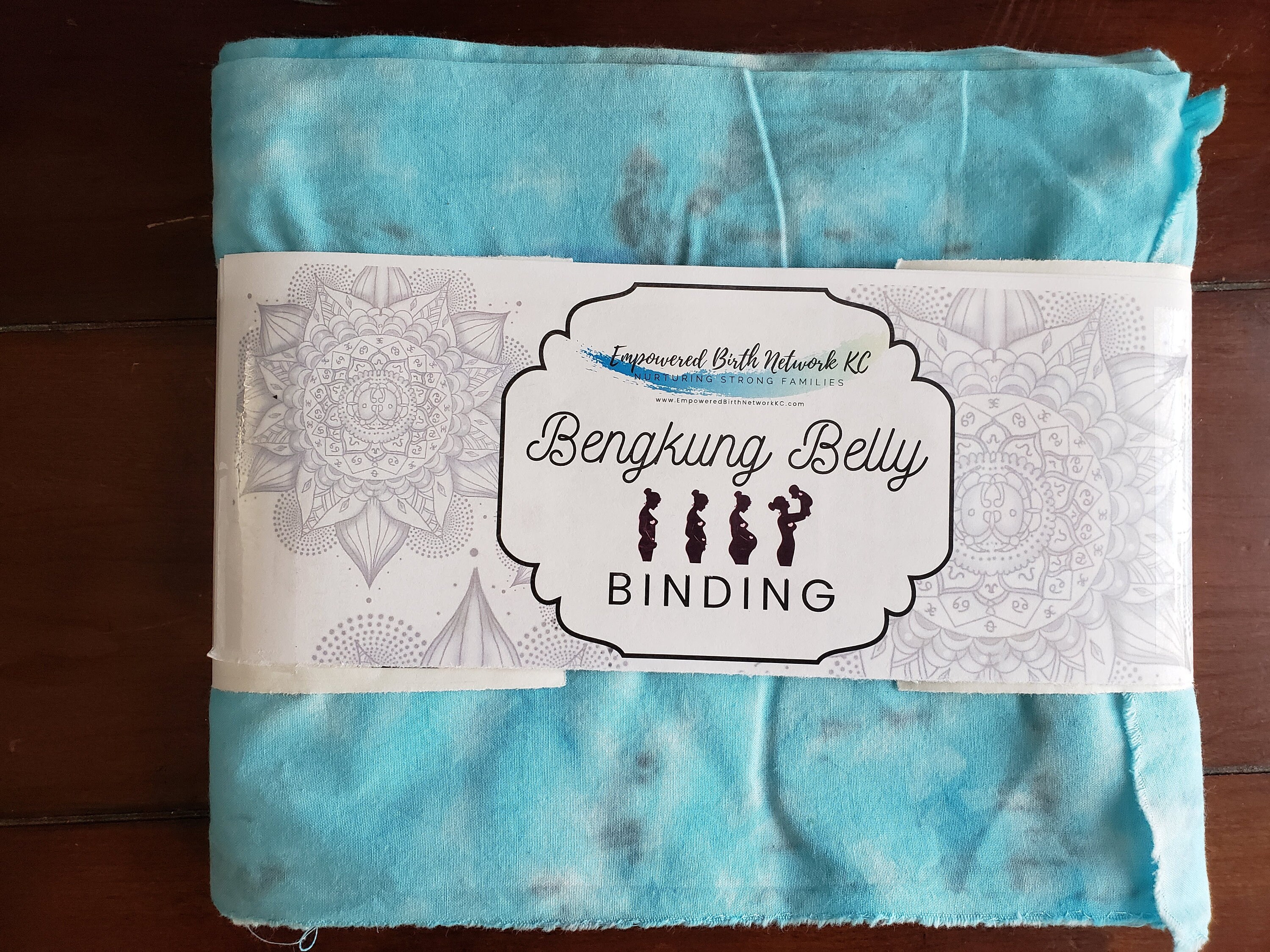 Bengkung Belly Binding Wrap Blue Gradient Muslin Cotton Etsy