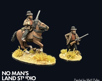 Wild West Bounty Hunter Moose Gunderson Painted Miniatures What A Cowboy 28mm Gunslinger Miniature Painted Pro Paint Miniature