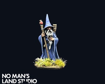 D&D, Wizard, Mage - Fantasy Miniature, COMMISION, Pro Painted, Dungeons and Dragons Pathfinder DD