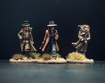 Wild West, Pre Painted Miniatures, Dead Mans Hand, What A Cowboy, 28mm, Gunslinger Miniature Painted, Pro Paint Miniature, COMMISSION