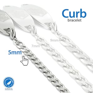 MedicEngraved™ 316L Stainless Steel Replacement / Add-on Link Bracelet (bracelet only - tag not included)