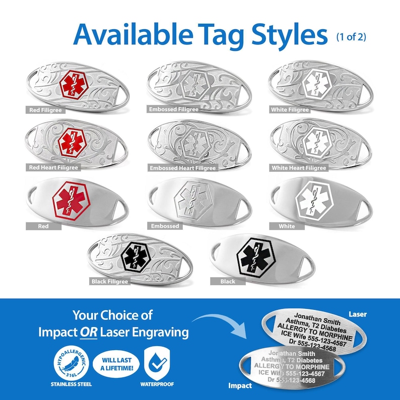 Engraved 5mm Curb Link Medical Alert ID Bracelet by MedicEngraved® – Stainless Steel image 4