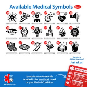 MedicEngraved® Notfallausweis, personalisierte medizinische Notfallkarte für die Brieftasche, lasergraviert auf blau oder rot eloxiertem Aluminium Bild 5