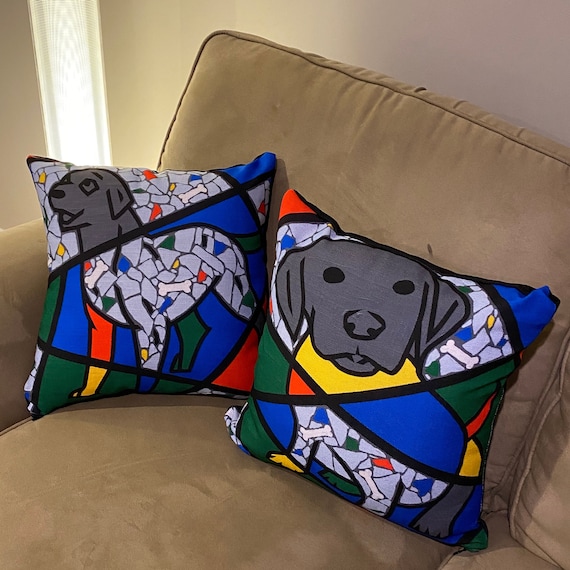 Dog top accent pillows