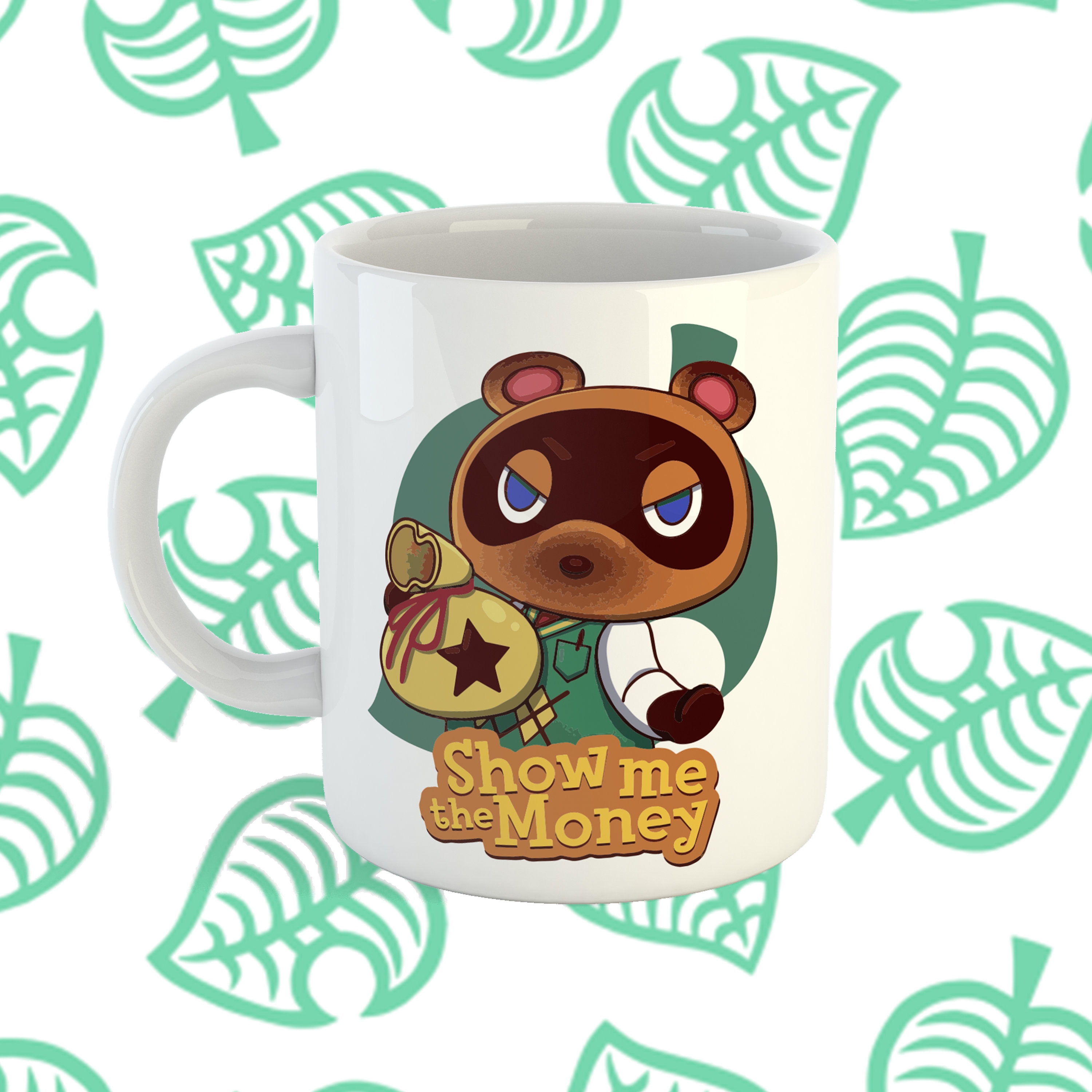 Tom Nook Show Me the Money Animal Crossing Mug Tom Nook Cup Animal