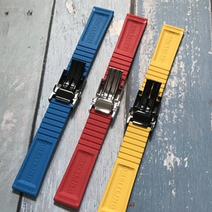 New 20/22/24mm BAND STRAP For Breitling High Quality Silicone Strap,Black,Dark Blue,Red band For Breitling Watch With Buckle With Buckle image 7