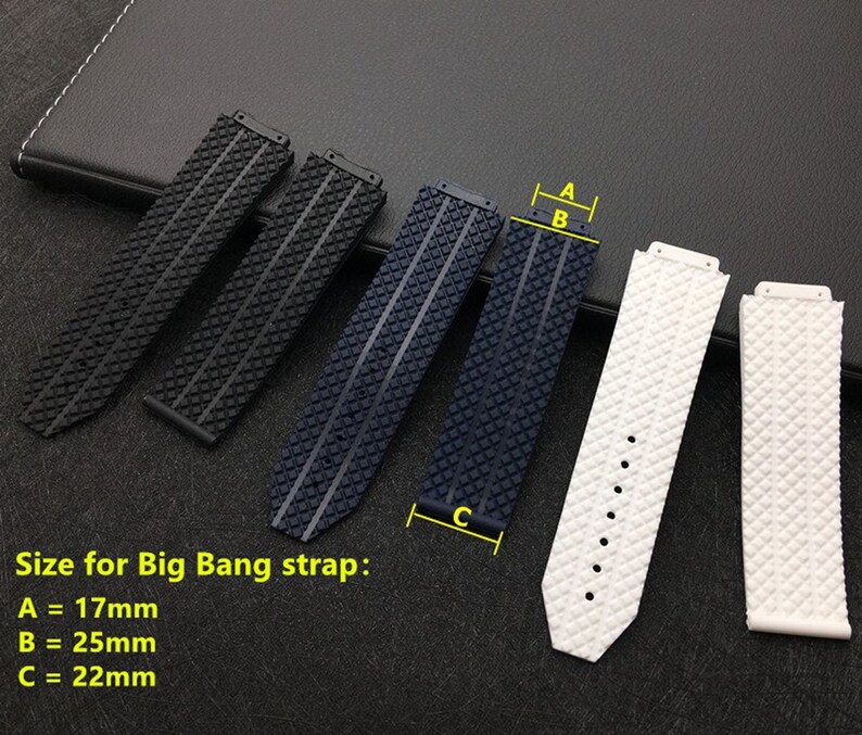 New 25x17mm Band Strap for Hublot New High Quality Replacement Etsy