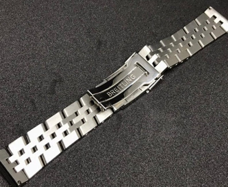 Nouveau bracelet en acier inoxydable de haute qualité 20/22/24 mm pour Breitling Chronomat Crosswind 316L en acier inoxydable bracelet Breitling image 4